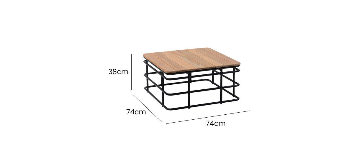 Tapa Square Coffee Table 74x74