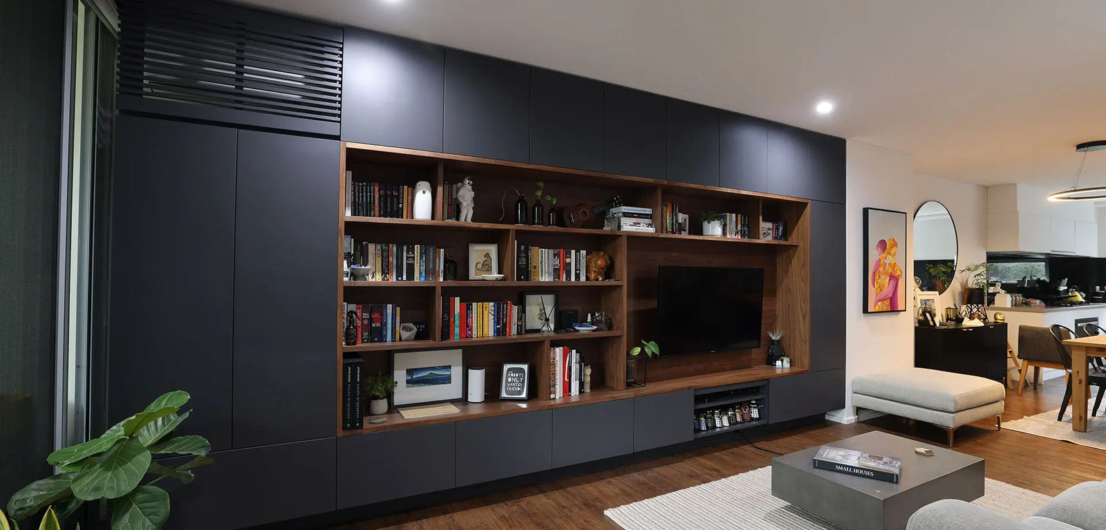Entertainment & Storage Wall Unit   Wintons Teak