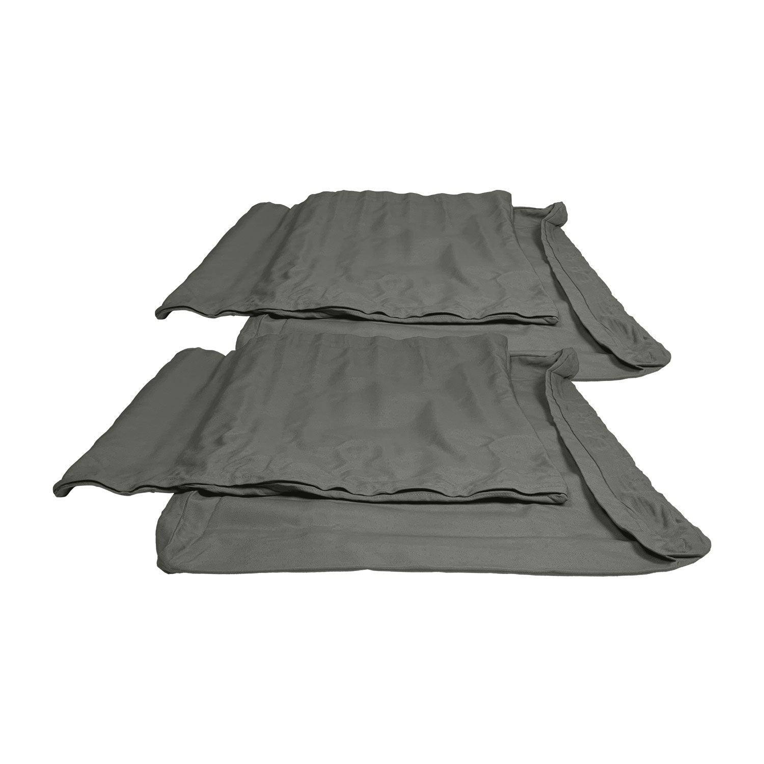 Abacus Alu Lounge Cushion Cover Replacement - Loveseat / Olefin Charcoal