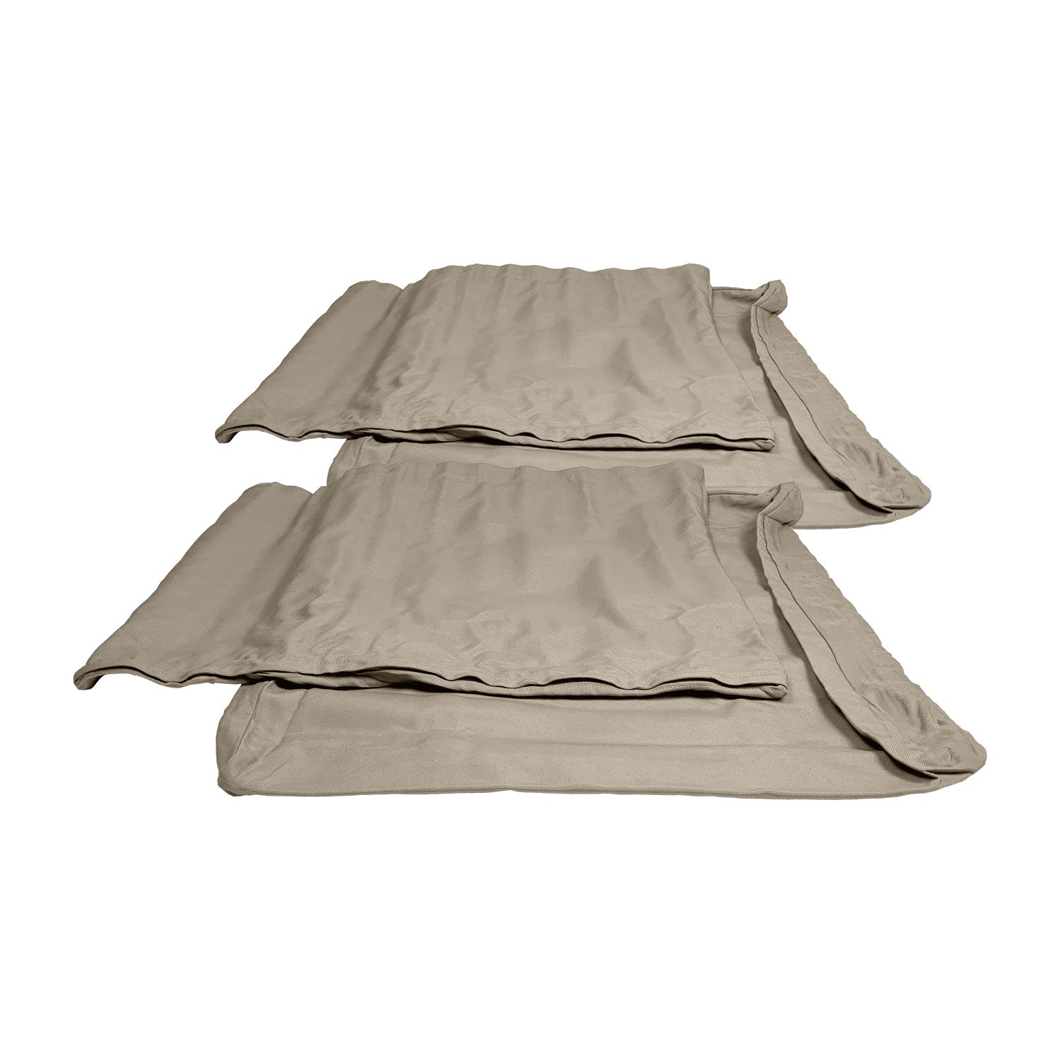 Abacus Alu Lounge Cushion Cover Replacement - Loveseat / Olefin Taupe