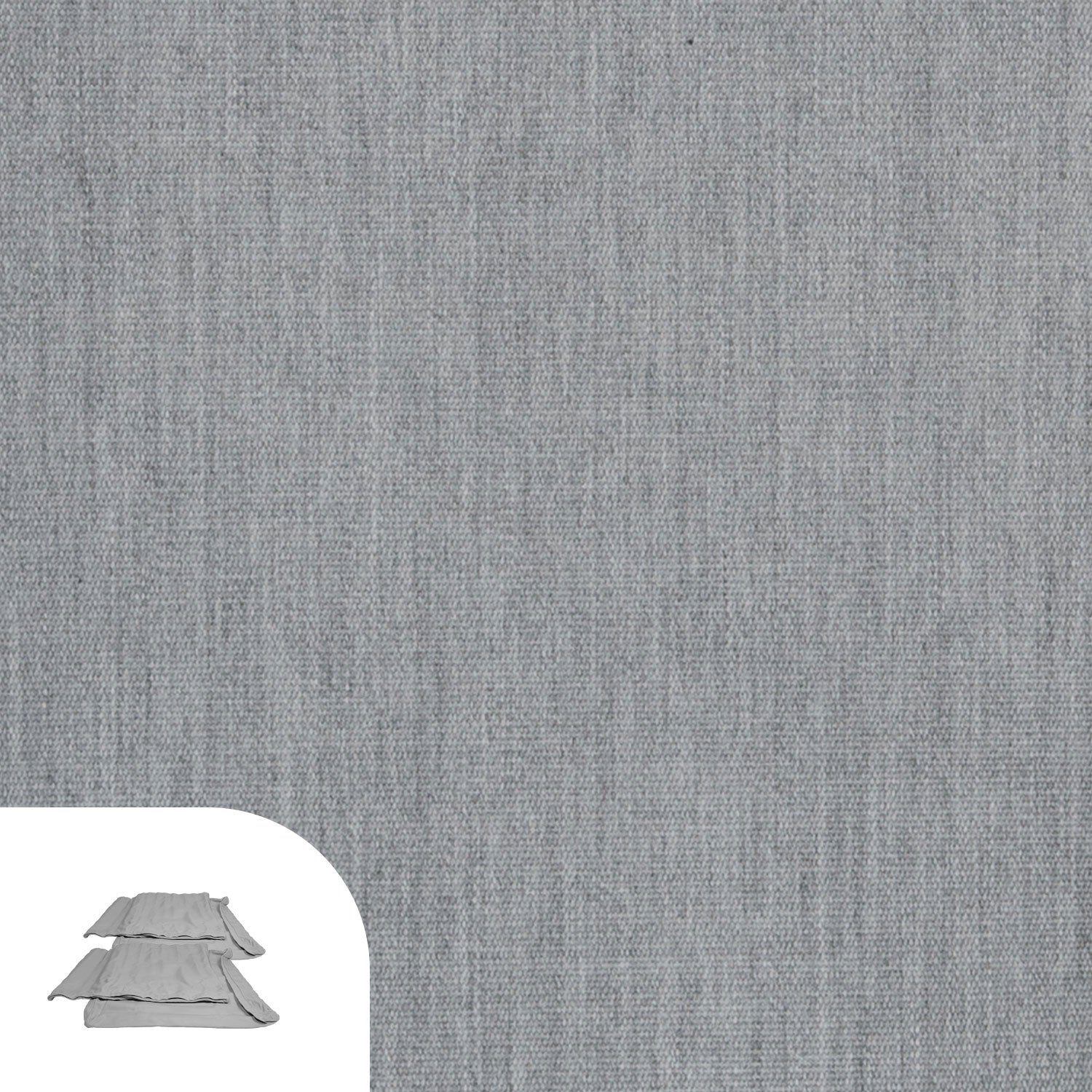 Abacus Alu Lounge Cushion Cover Replacement - Loveseat / Sunbrella Granite Grey