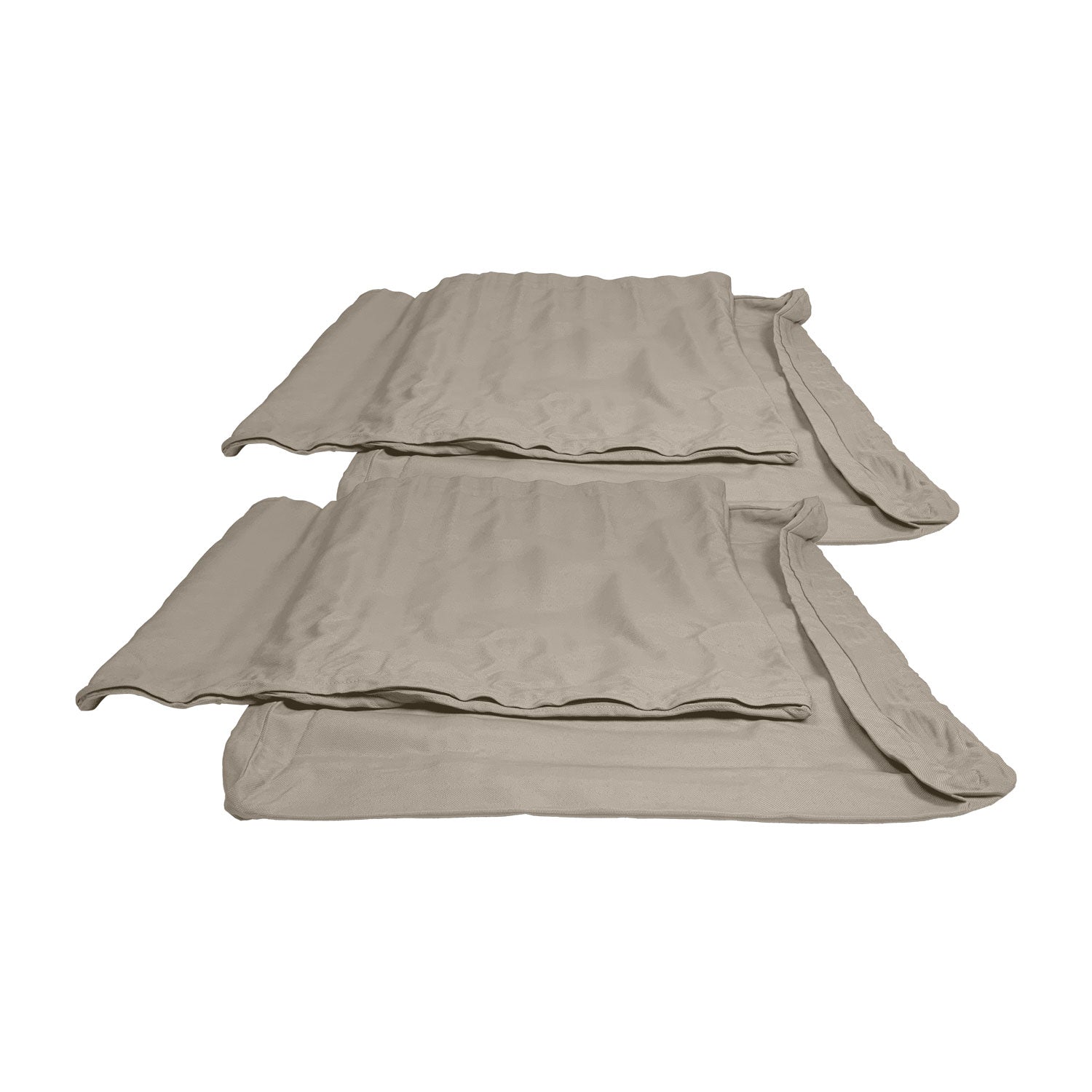 Abacus Alu Lounge Cushion Cover Replacement - Loveseat / Sunbrella Taupe