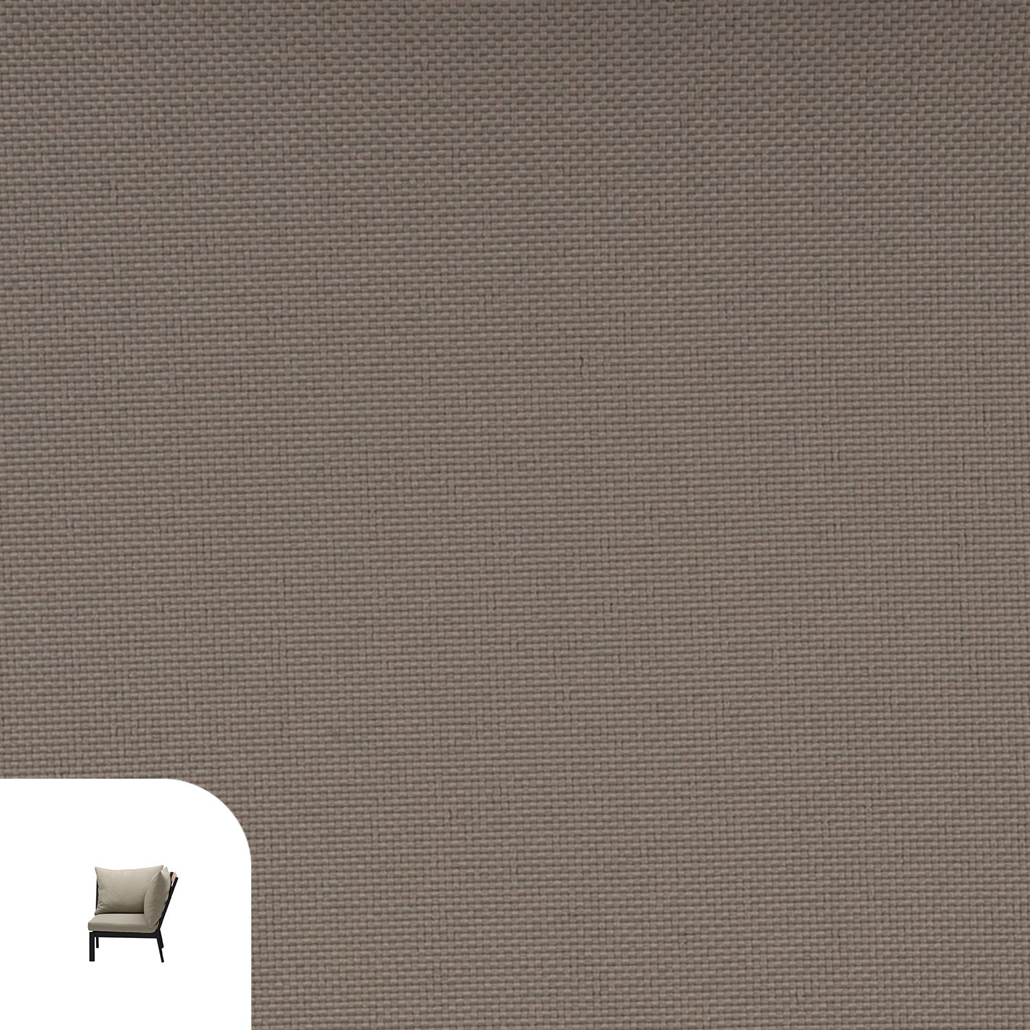 Abacus Alu Lounge Cushion Cover Replacement - Corner / Olefin Taupe