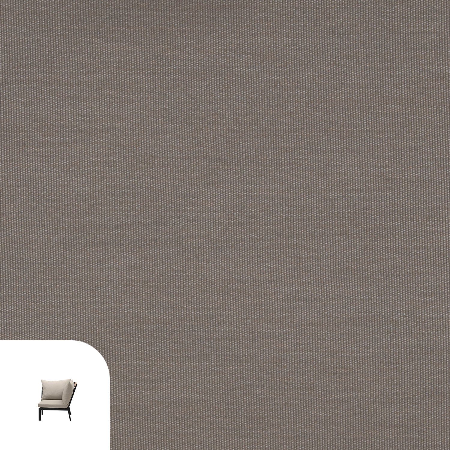 Abacus Alu Lounge Cushion Cover Replacement - Corner / Sunbrella Taupe