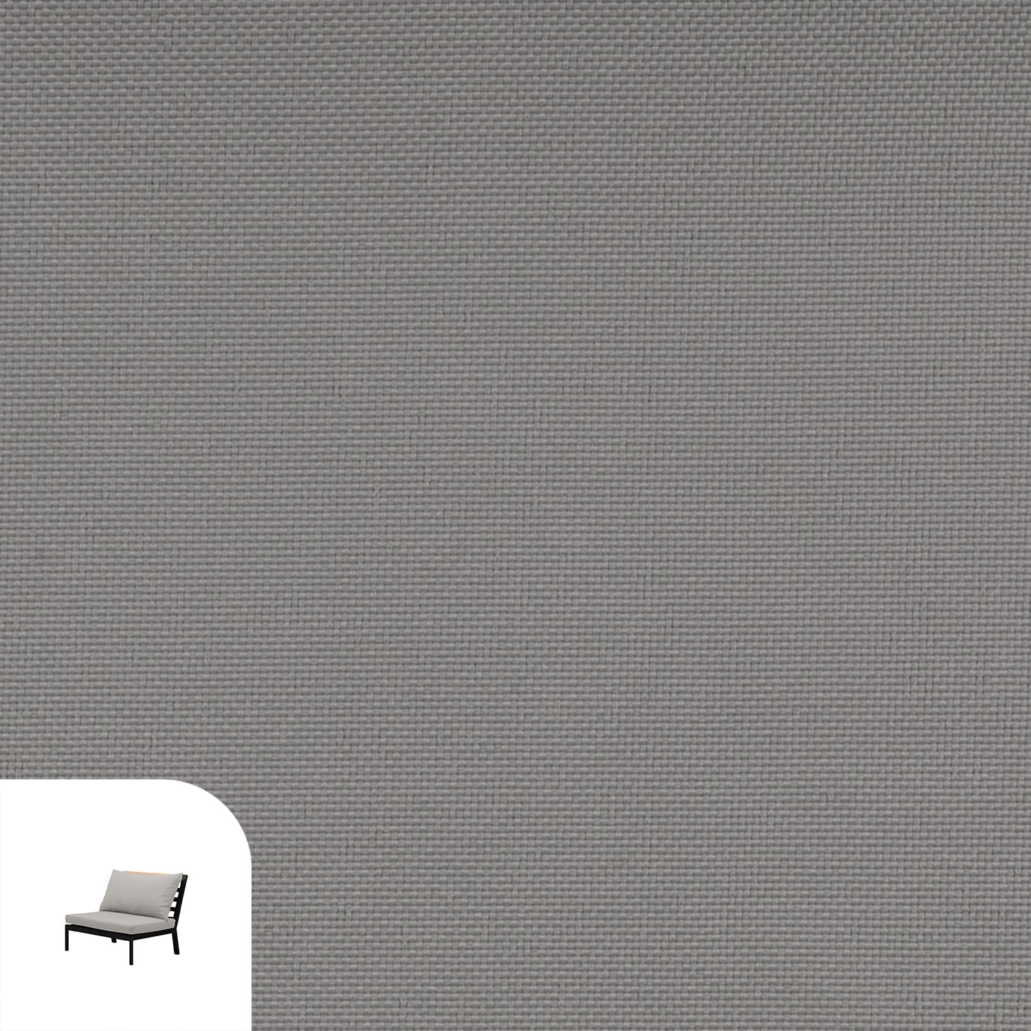 Abacus Alu Lounge Cushion Cover Replacement - Middle / Olefin Grey