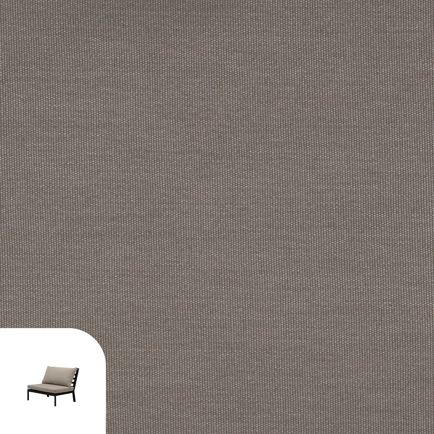 Abacus Alu Lounge Cushion Cover Replacement - Middle / Sunbrella Taupe