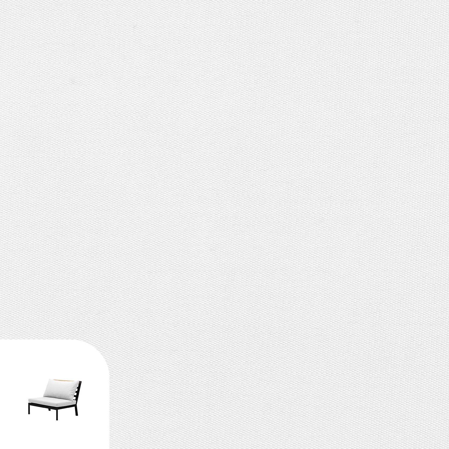 Abacus Alu Lounge Cushion Cover Replacement - Middle / Sunbrella White
