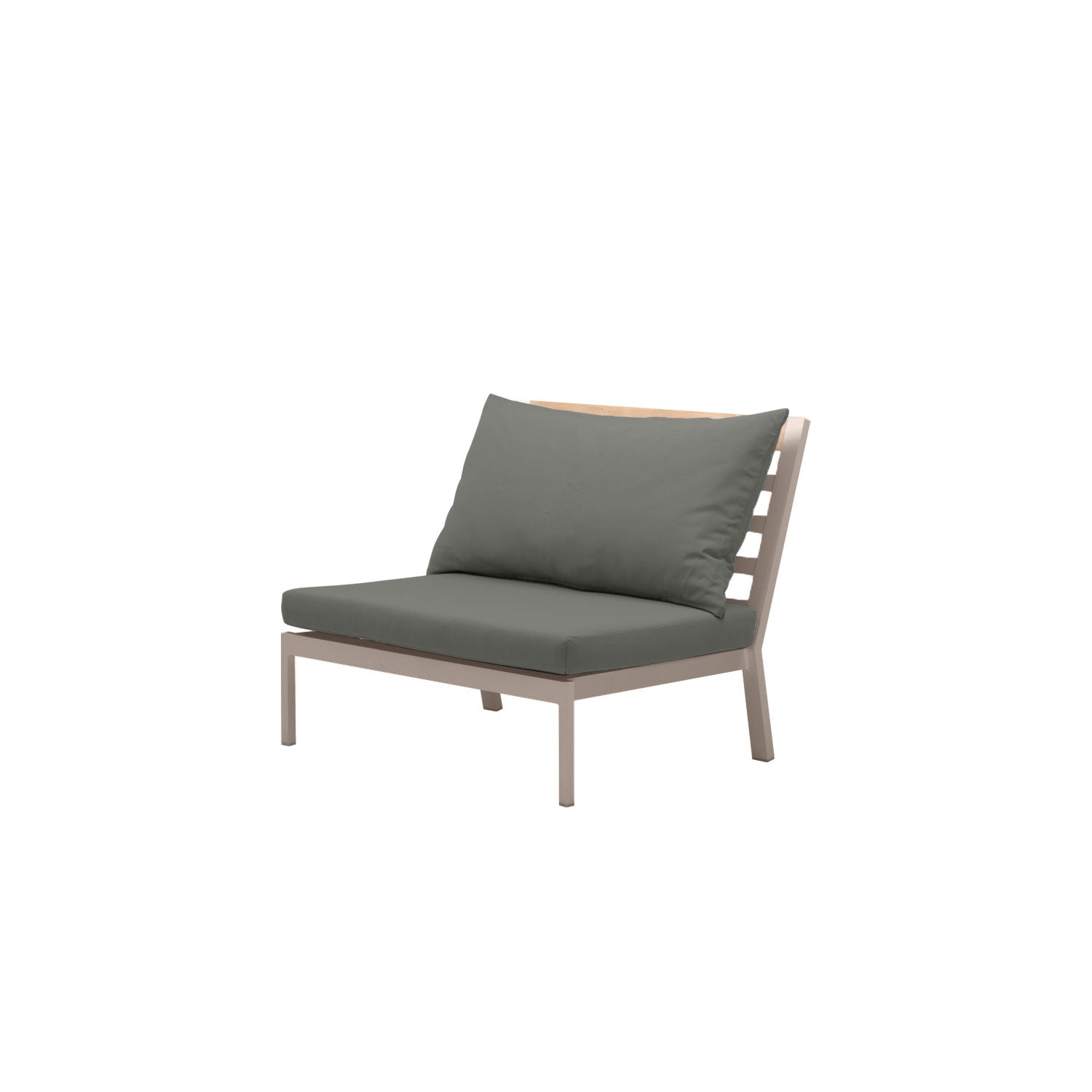 Abacus Alu Outdoor Midsection Taupe - Olefin Charcoal