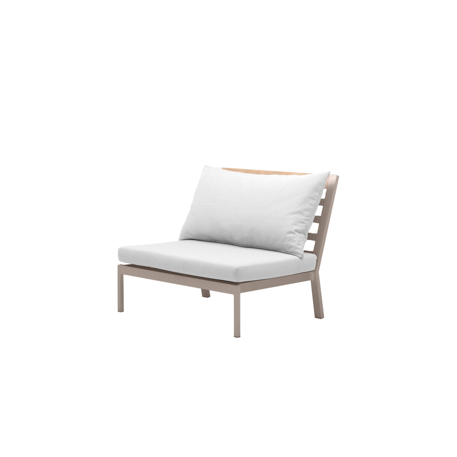 Abacus Alu Outdoor Midsection Taupe - Olefin White