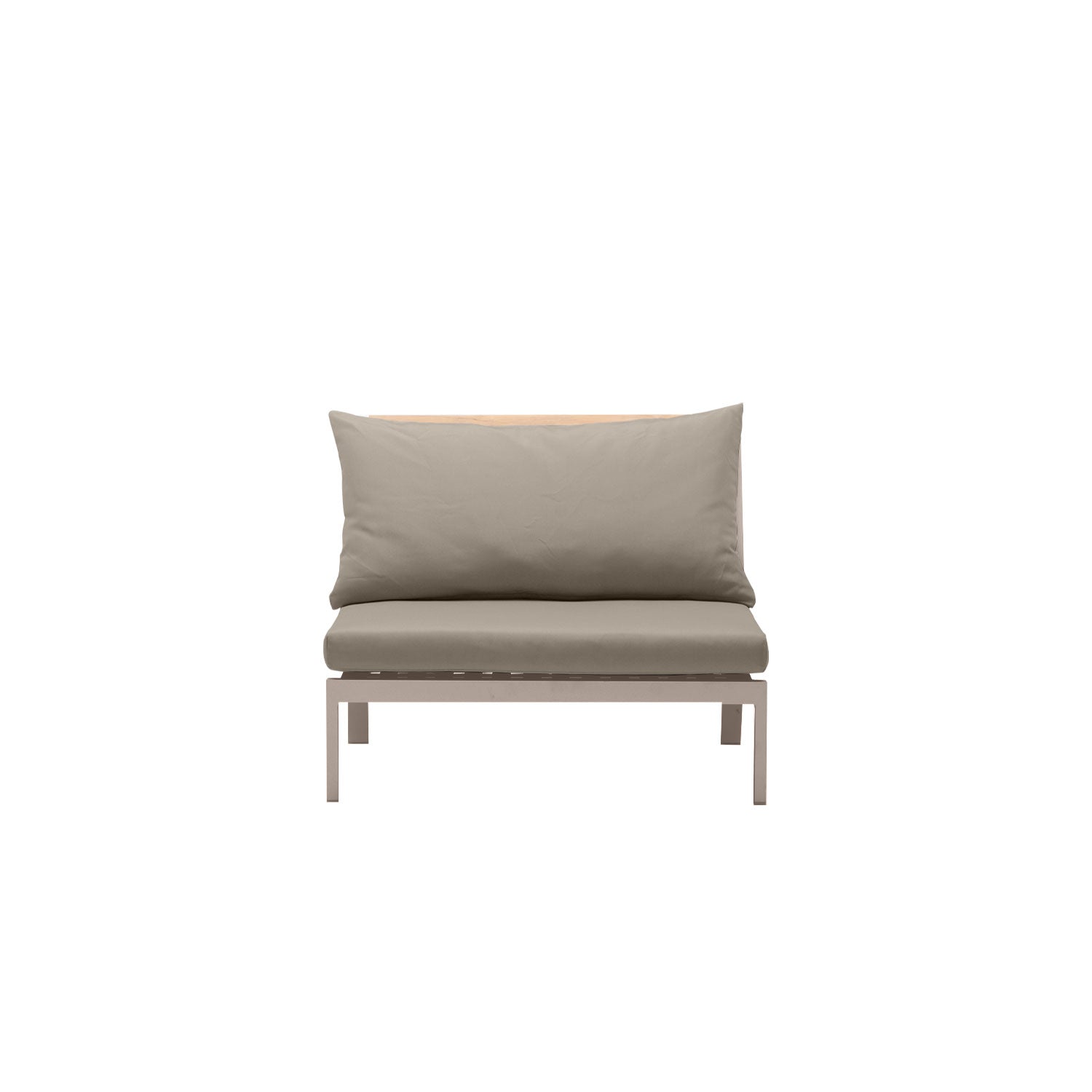 Abacus Alu Outdoor Midsection Taupe - Sunbrella Taupe