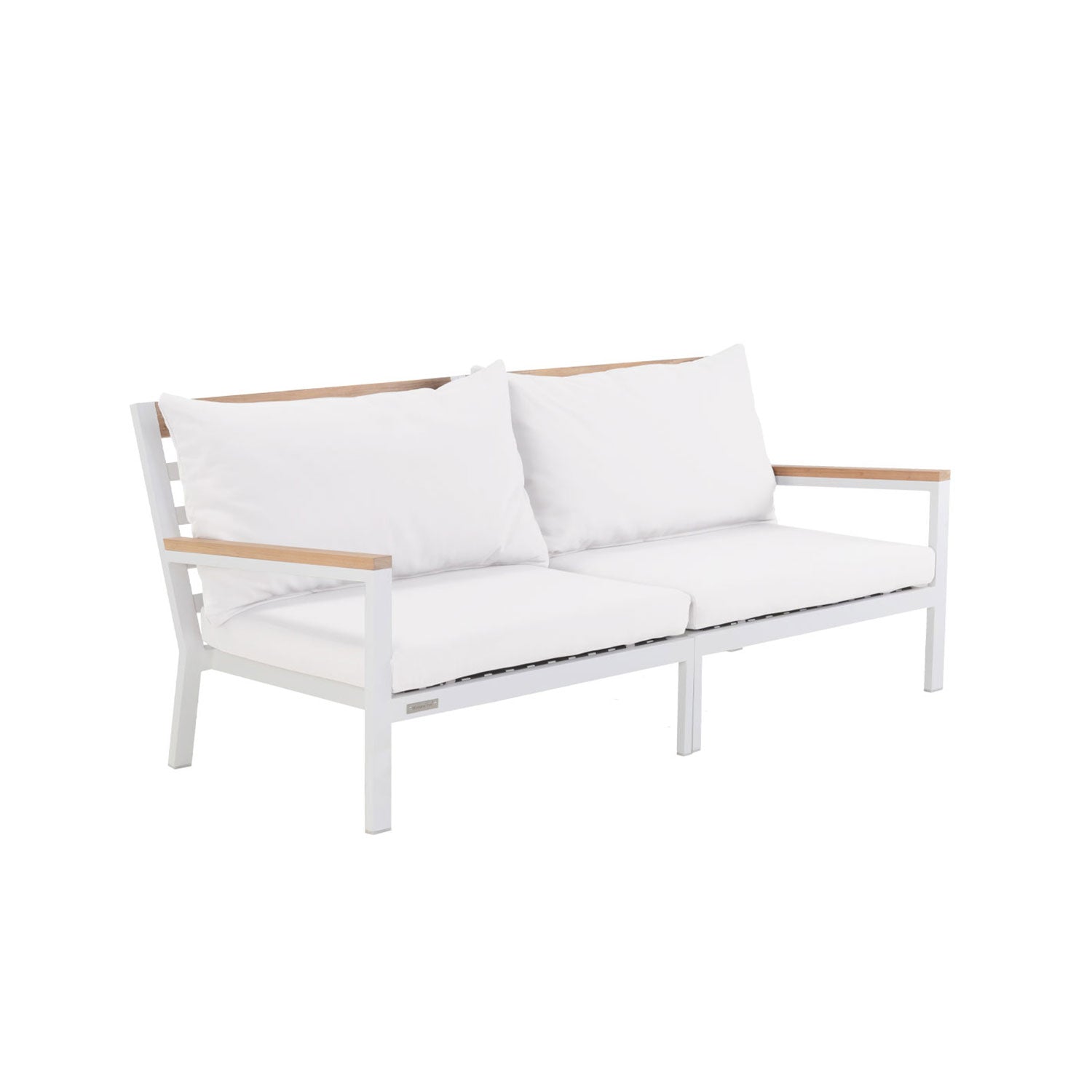 Abacus Alu Sofa White - L194 - 3 Seater / Sunbrella White