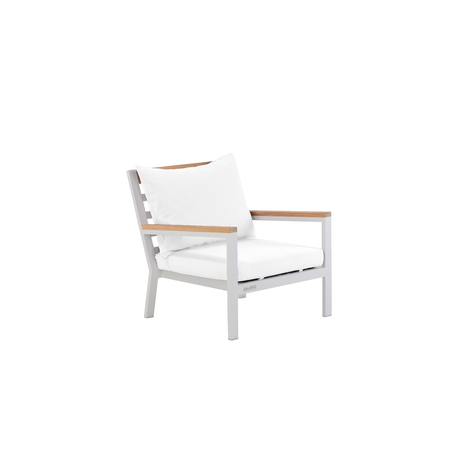 Abacus Alu Deep Seater White - Sunbrella White