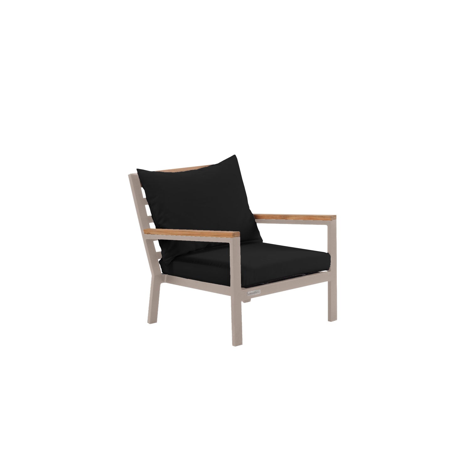 Abacus Alu Deep Seater Taupe - Sunbrella Granite Grey