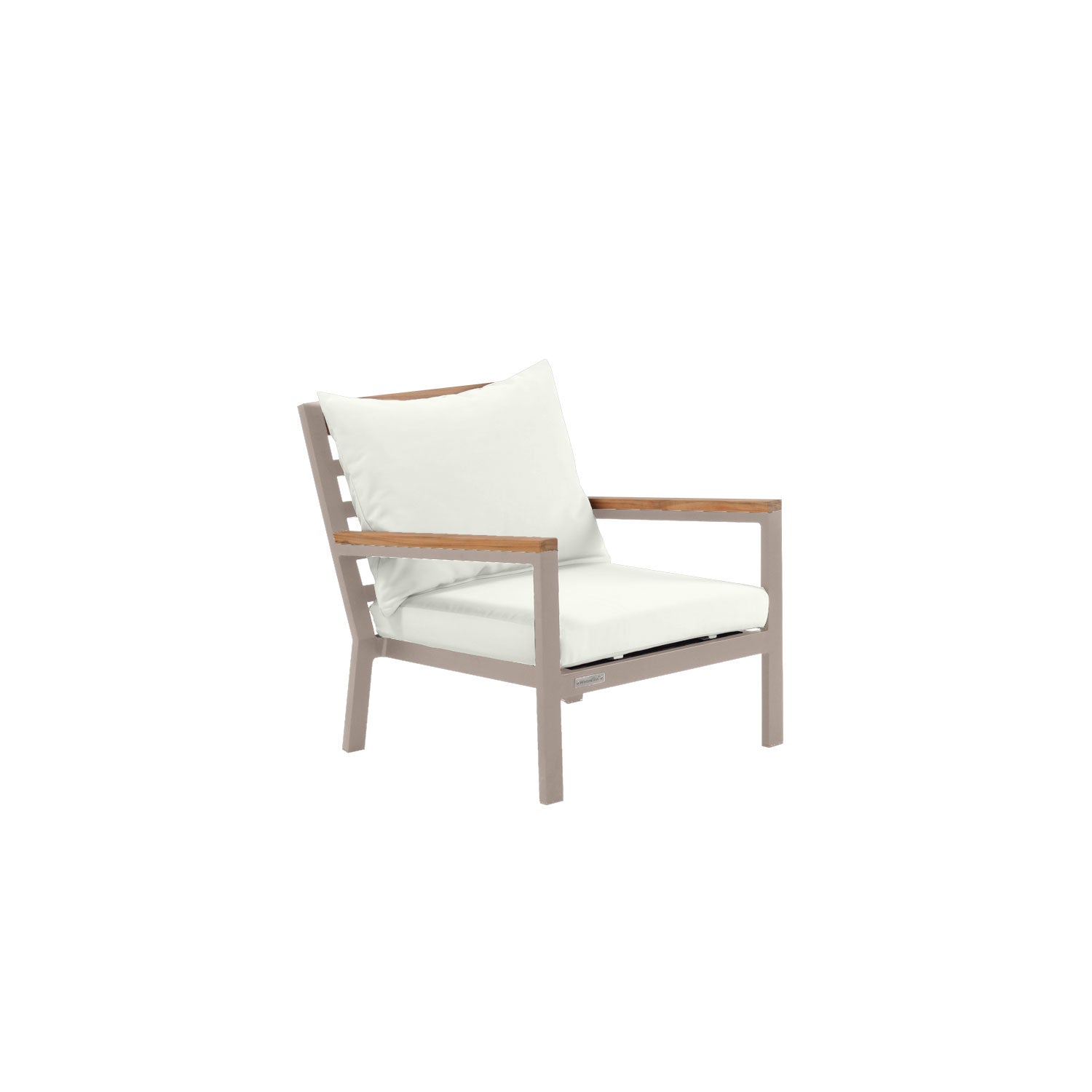 Abacus Alu Deep Seater Taupe - Sunbrella Stone