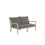 Abacus Alu Outdoor Sofa Taupe - L144 - 2 Seater / Olefin Charcoal