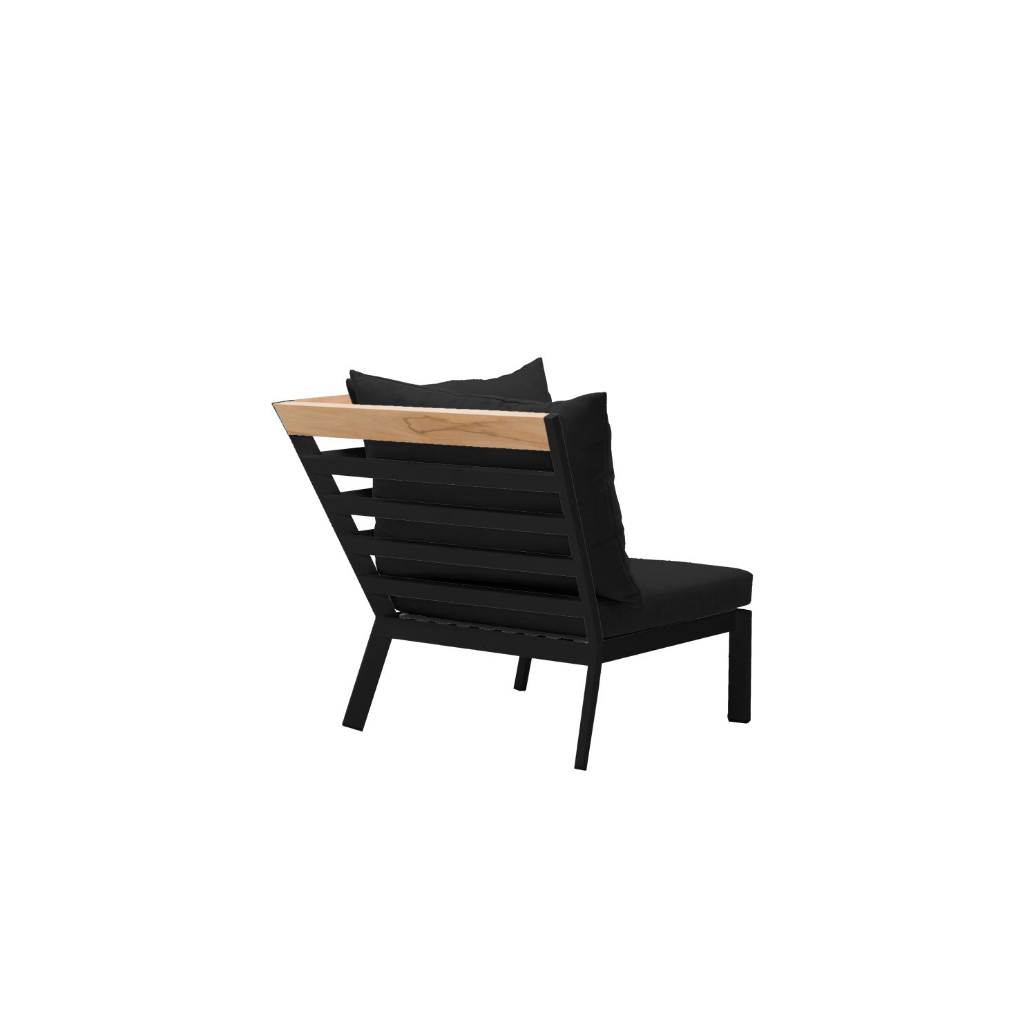 Abacus Alu Corner Black - Sunbrella Raven Black