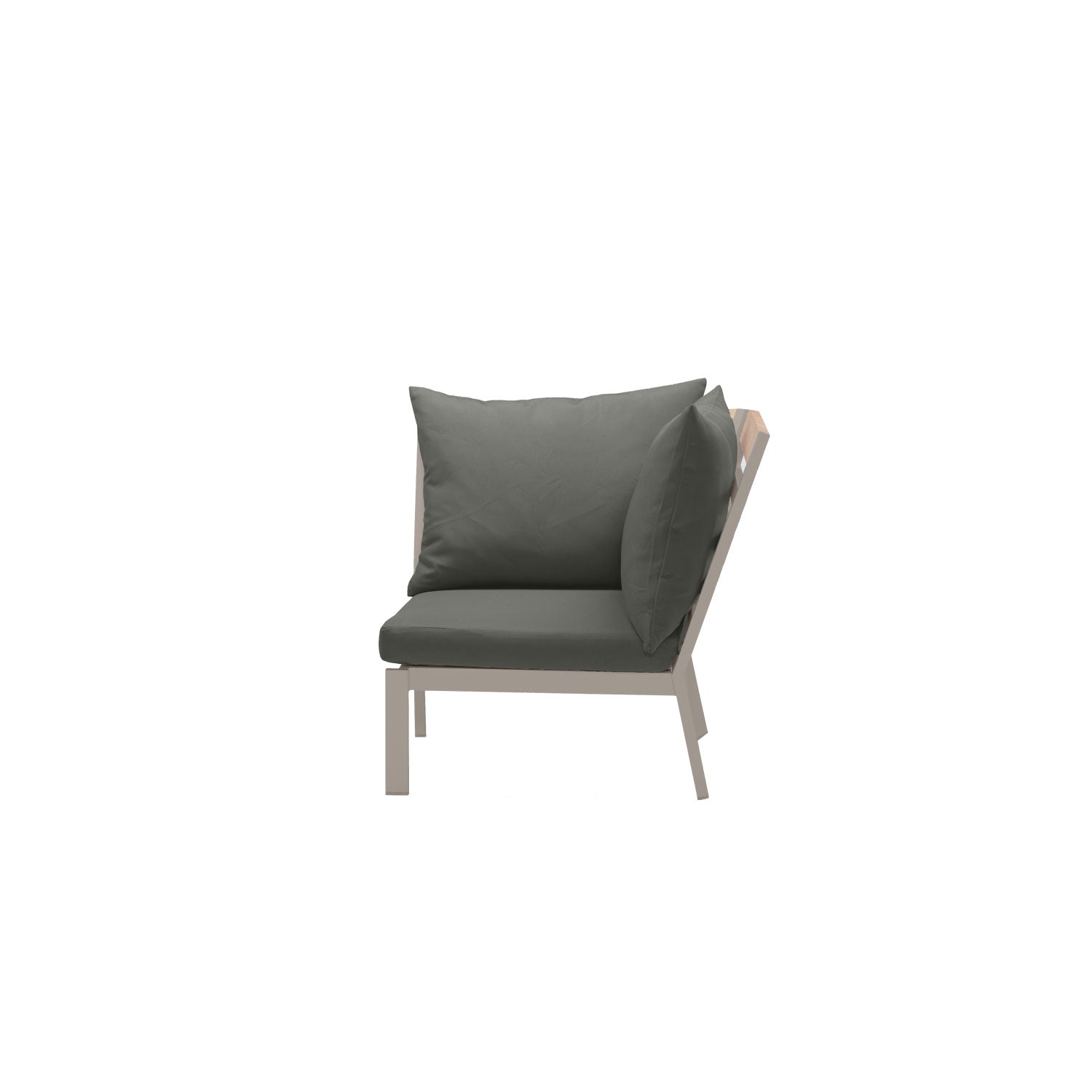 Abacus Alu Corner Taupe - Olefin Charcoal