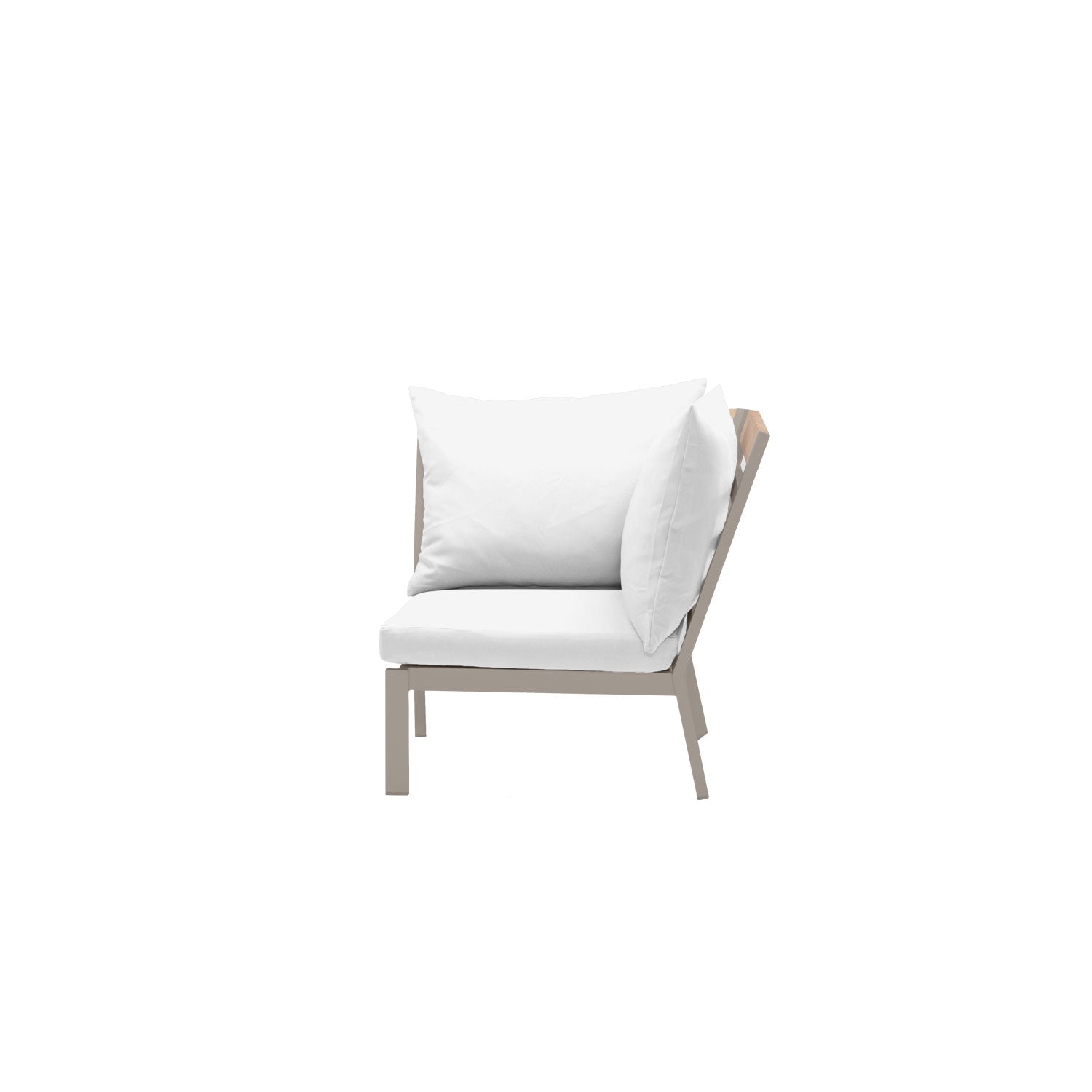 Abacus Alu Corner Taupe - Olefin White