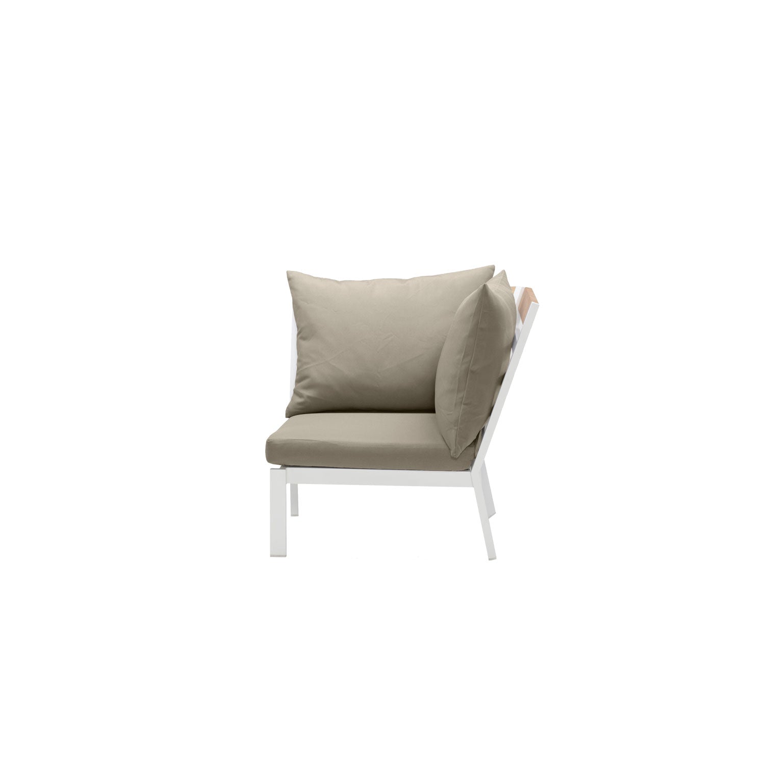 Abacus Alu Corner White - Olefin Taupe