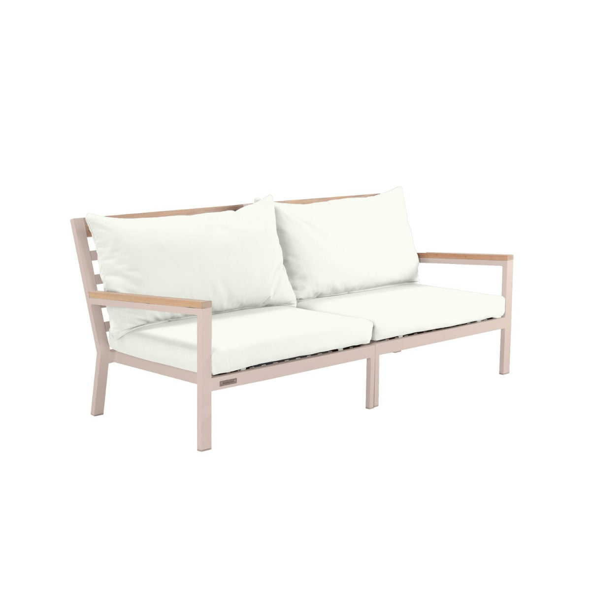 Abacus Alu Outdoor Sofa Taupe - L194 - 3 Seater / Sunbrella Stone