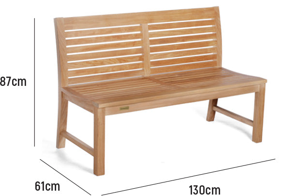 Abacus Armless Bench 130