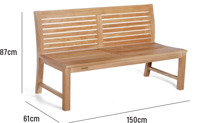 Abacus Armless Bench 150
