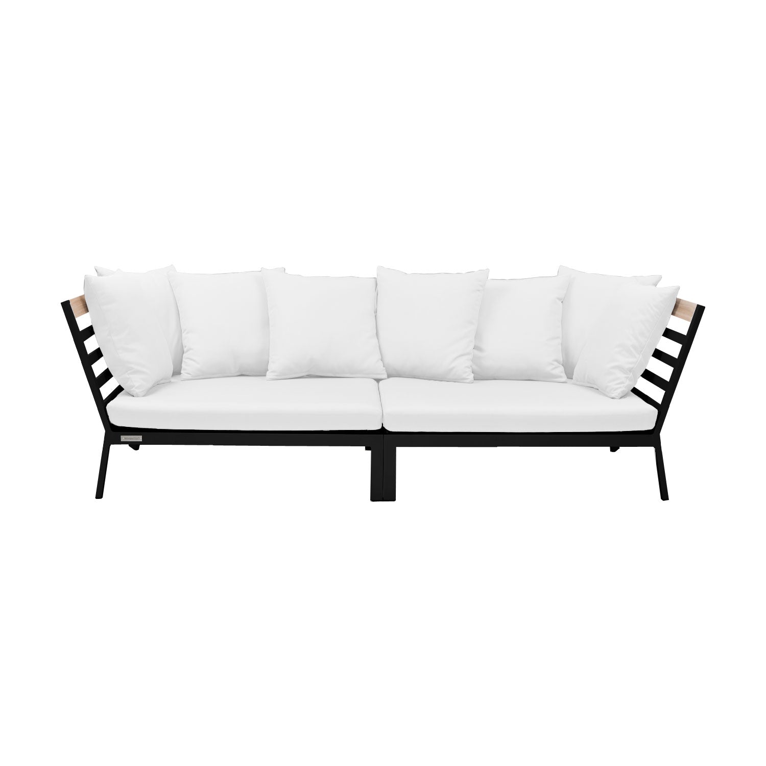 Abacus Alu Daybed Black - Olefin White