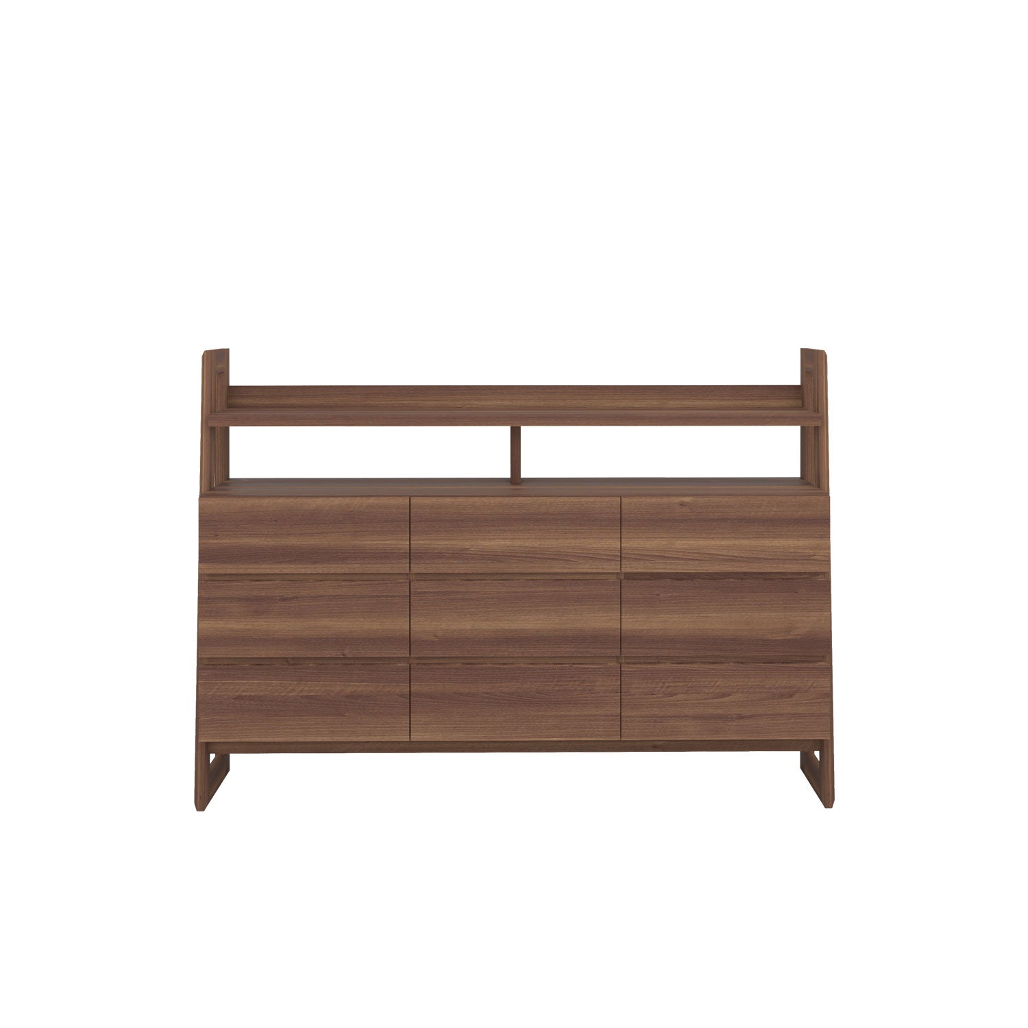Alto 9 Drawer Dresser Walnut - Solid Walnut