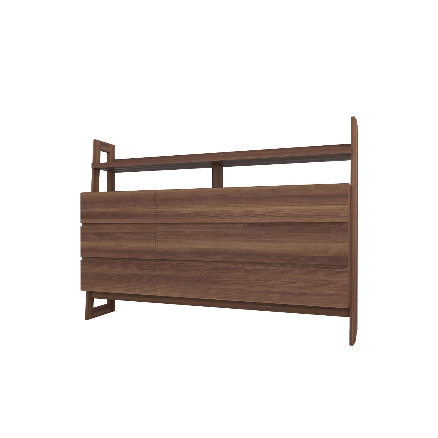 Alto 9 Drawer Dresser Walnut - Solid Walnut