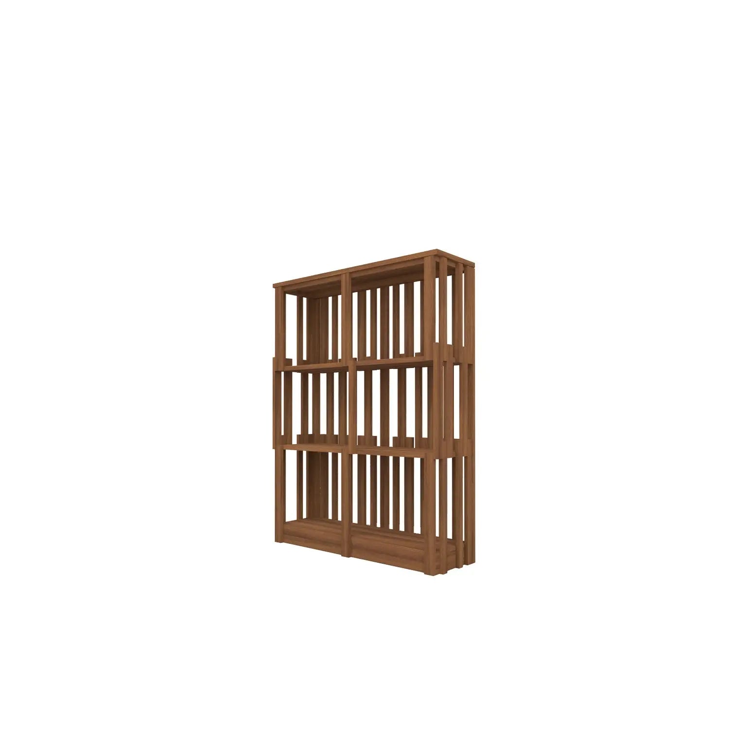Anca Low Bookcase Teak - W80cm