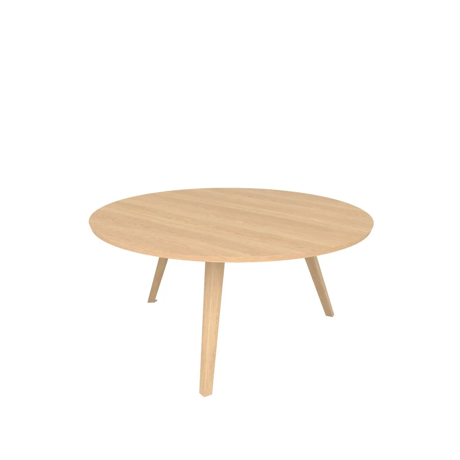 Aren 3 Legged Round Dining Table - Oak