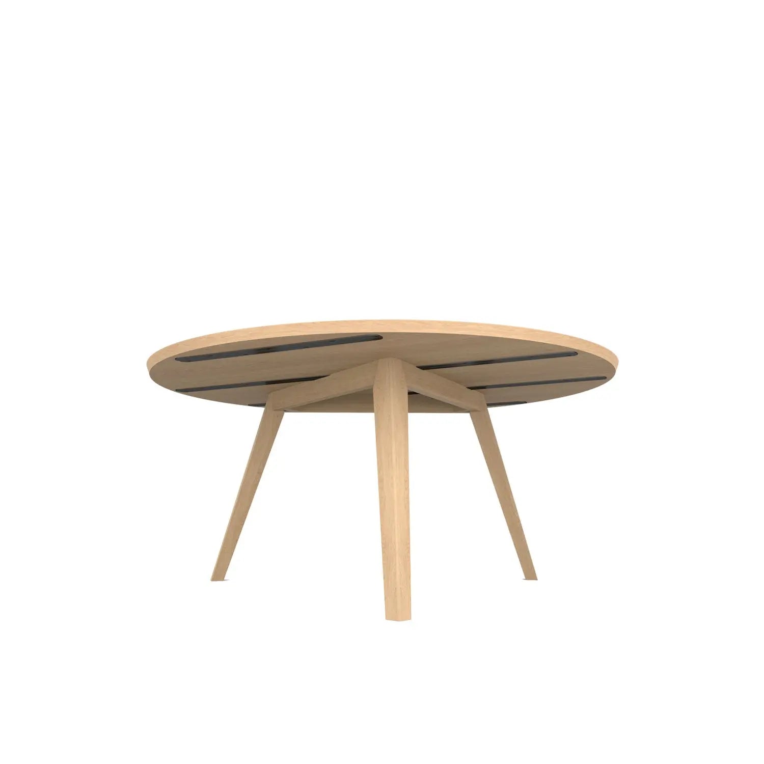Aren 3 Legged Round Dining Table - Oak