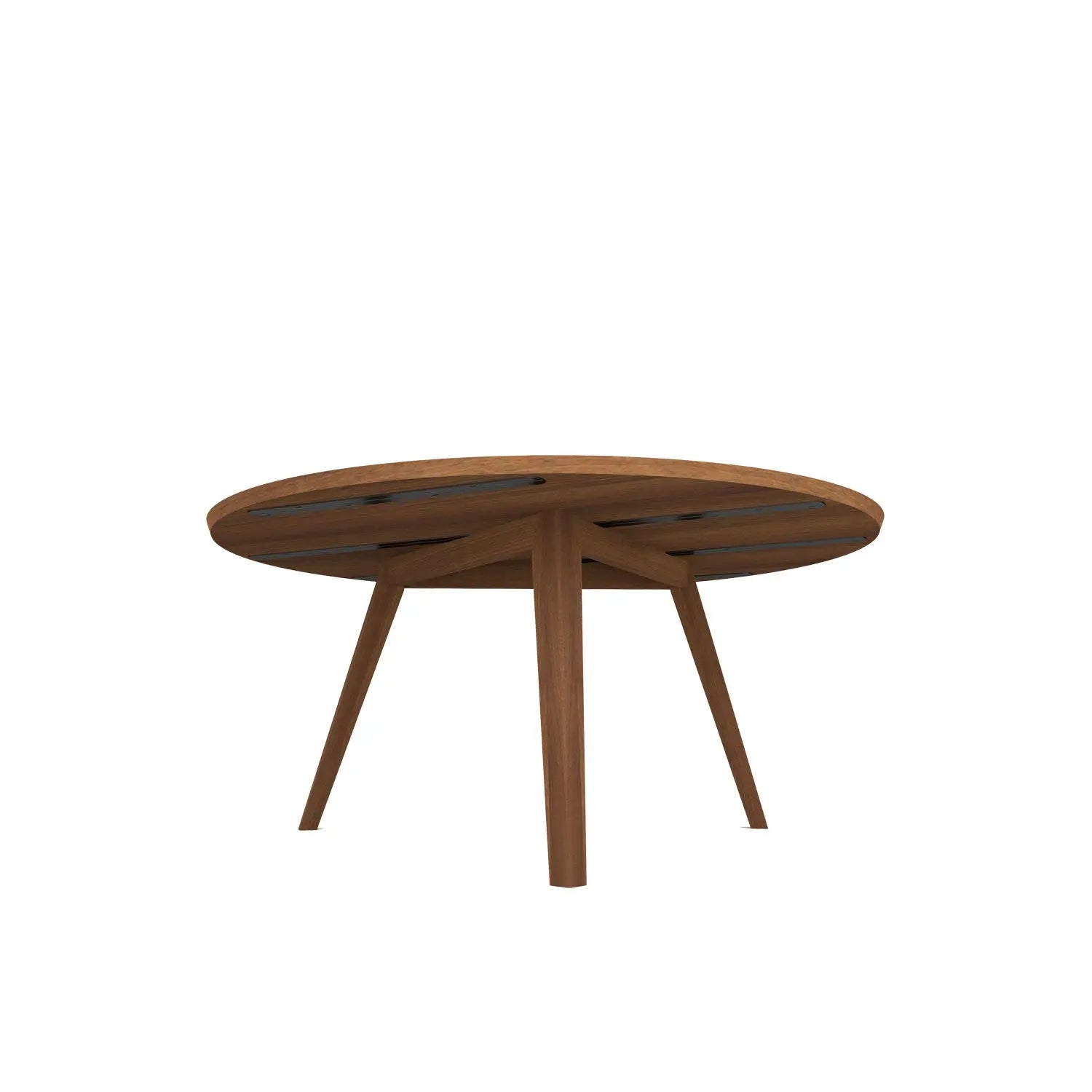 Aren 3 Legged Round Dining Table - Teak Amber
