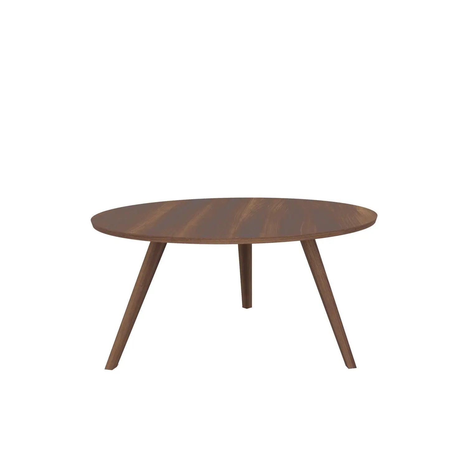 Aren 3 Legged Round Dining Table - Walnut
