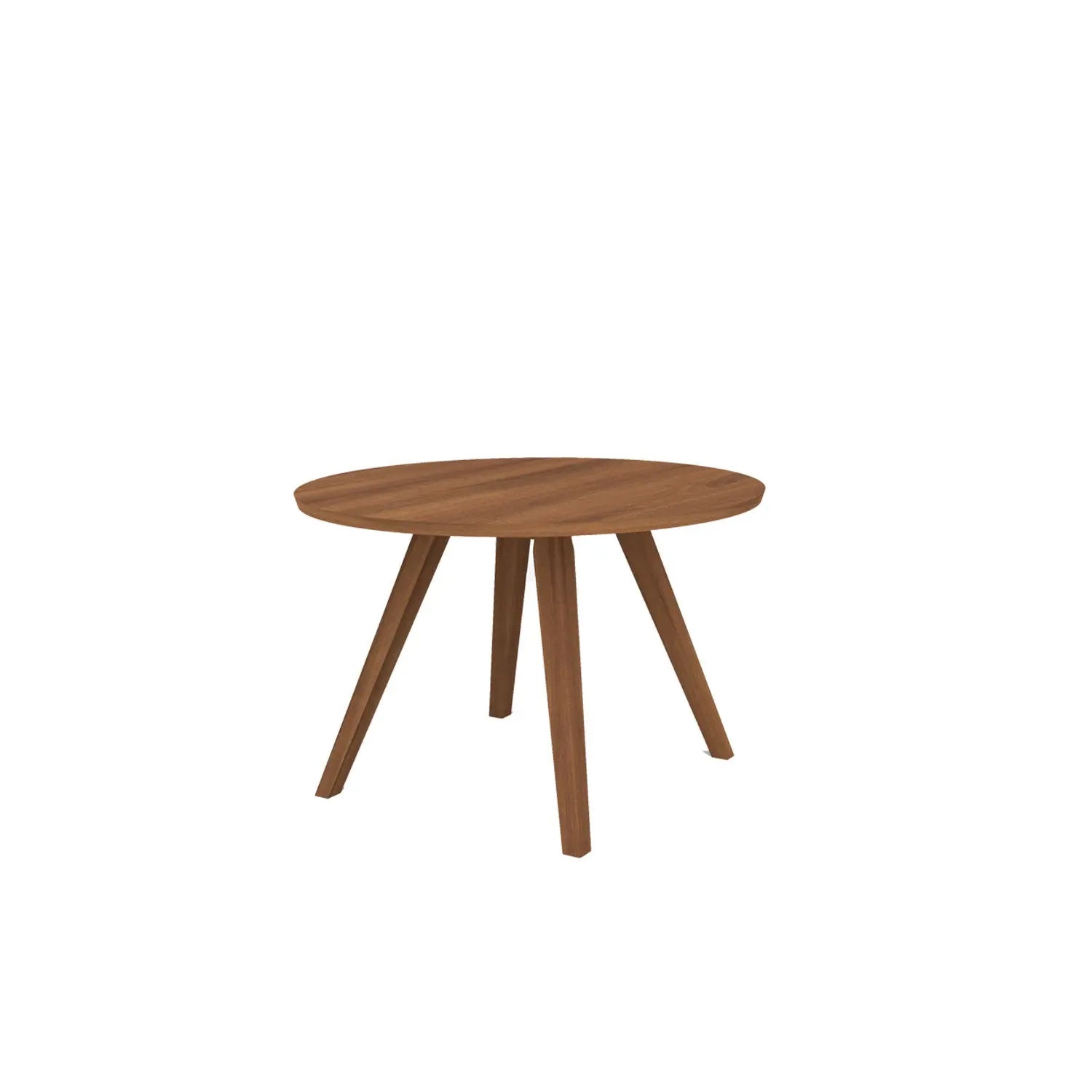 Aren 4 Legged Round Dining Table - Teak Amber