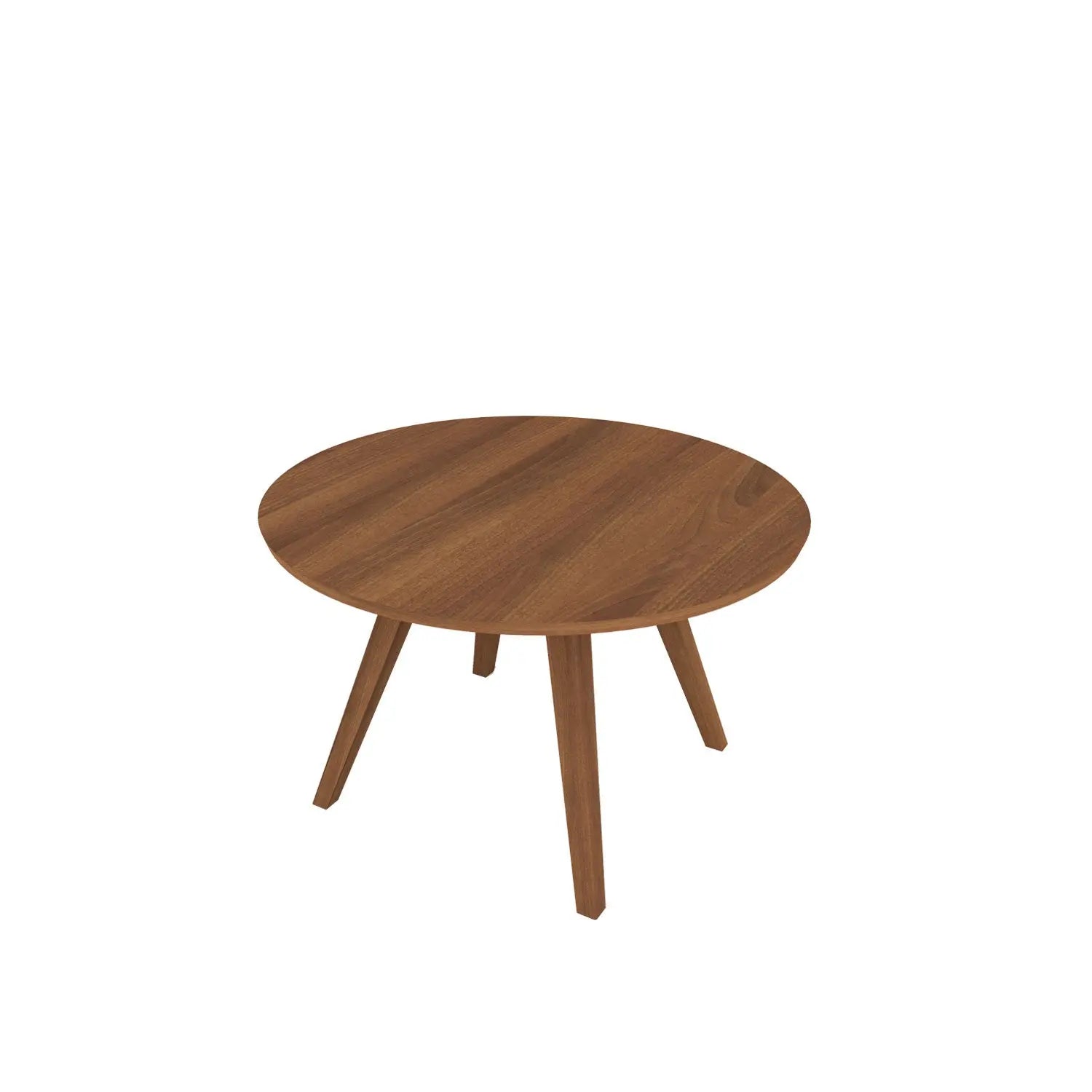 Aren 4 Legged Round Dining Table - Teak Amber