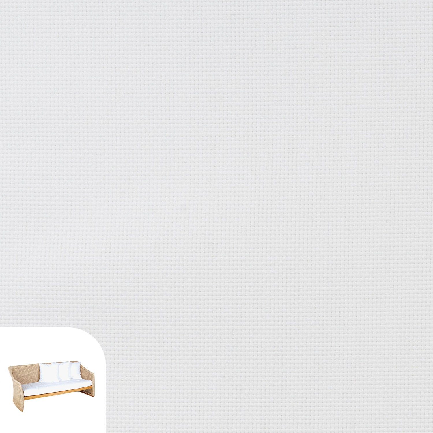Aston Lounge Set Cushion Cover Replacement - Long Sofa / Olefin White