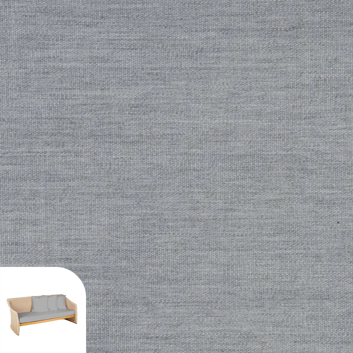 Aston Lounge Set Cushion Cover Replacement - Long Sofa / Sunbrella Granite Grey