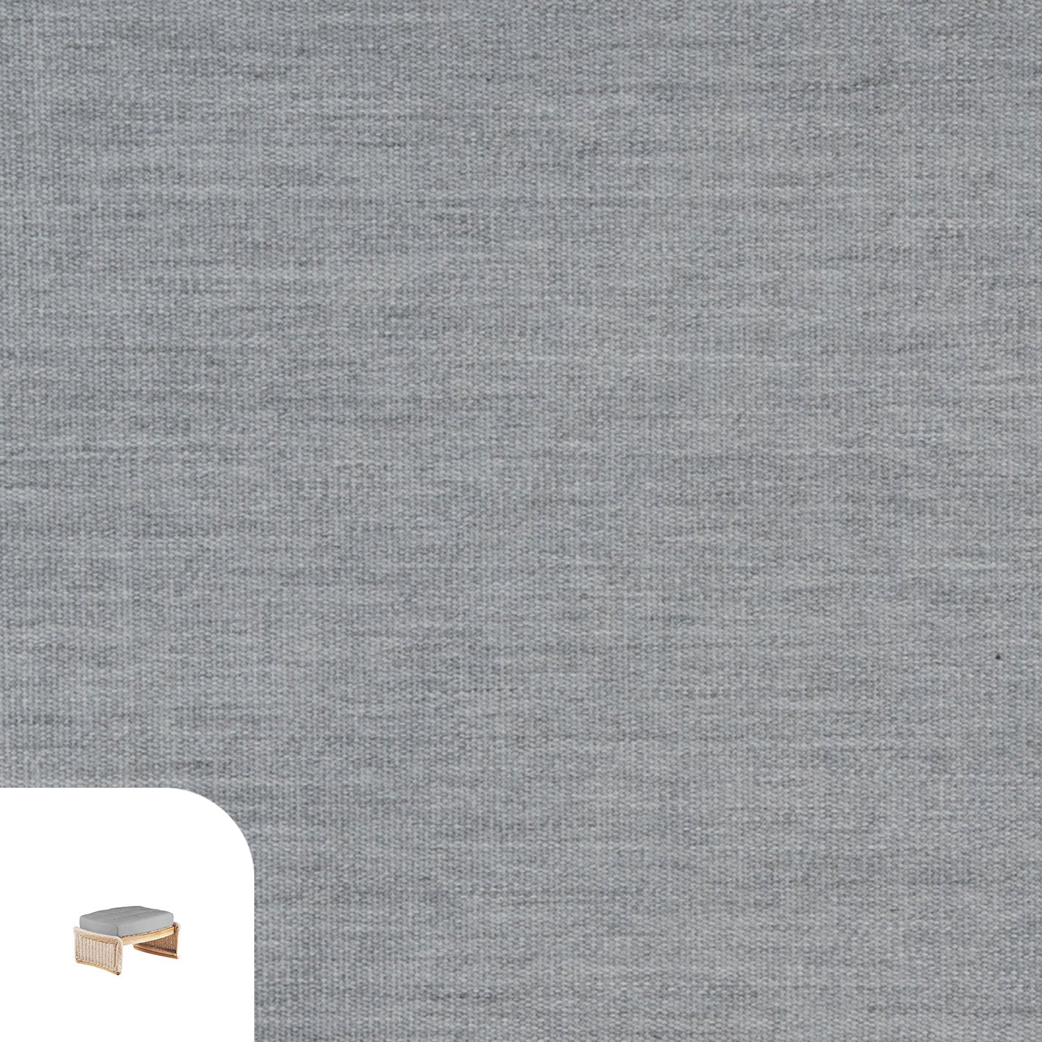 Aston Lounge Set Cushion Cover Replacement - Ottoman / Sunbrella Granite Grey
