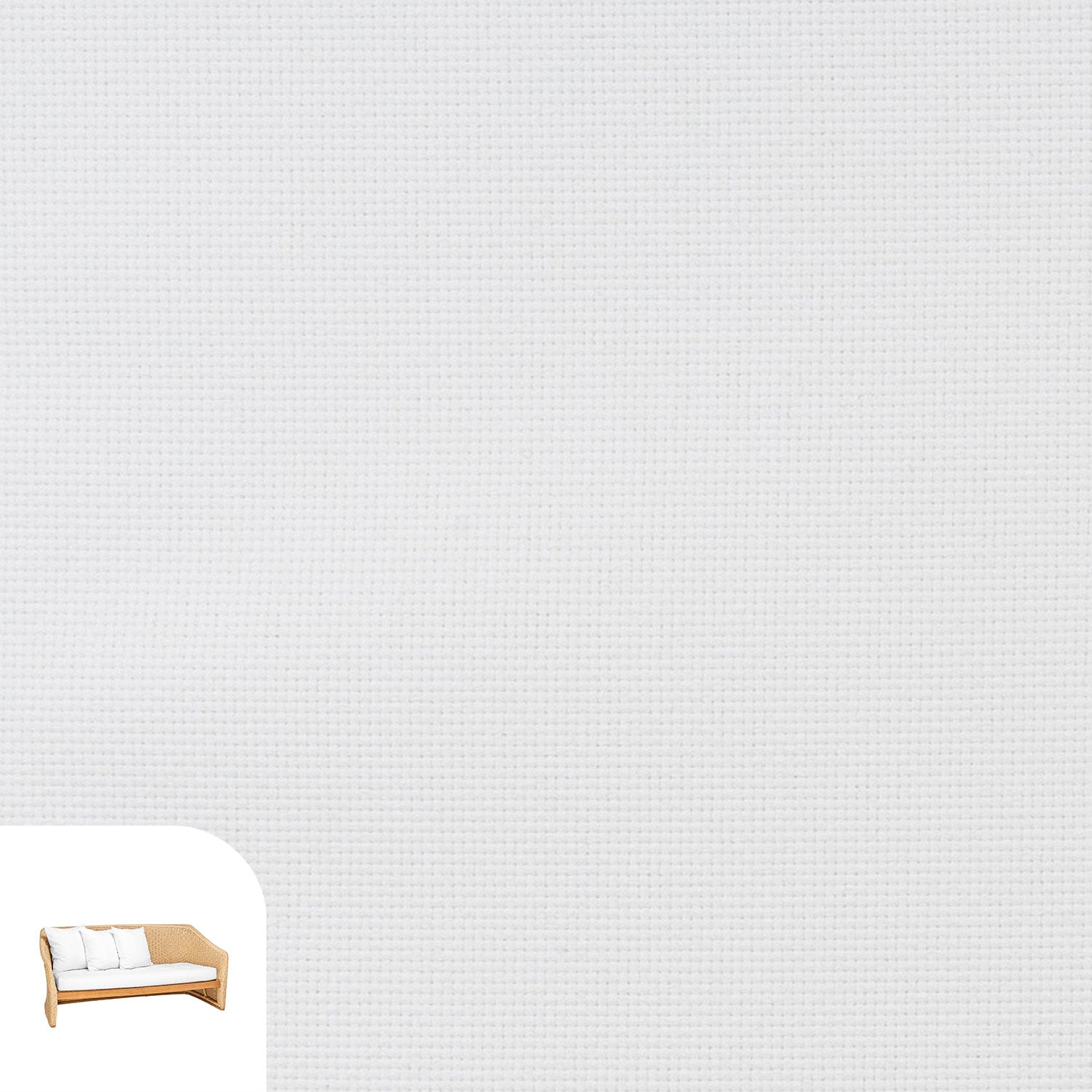 Aston Lounge Set Cushion Cover Replacement - Sofa / Olefin White