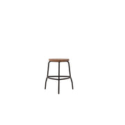 Atl Alu Dining Stool - Black / Oak