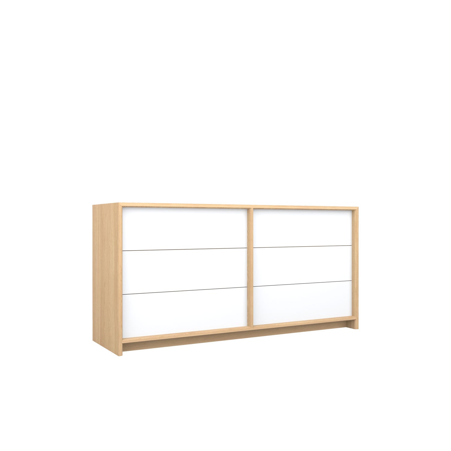 Axel Dresser 160 Oak - Oak/White