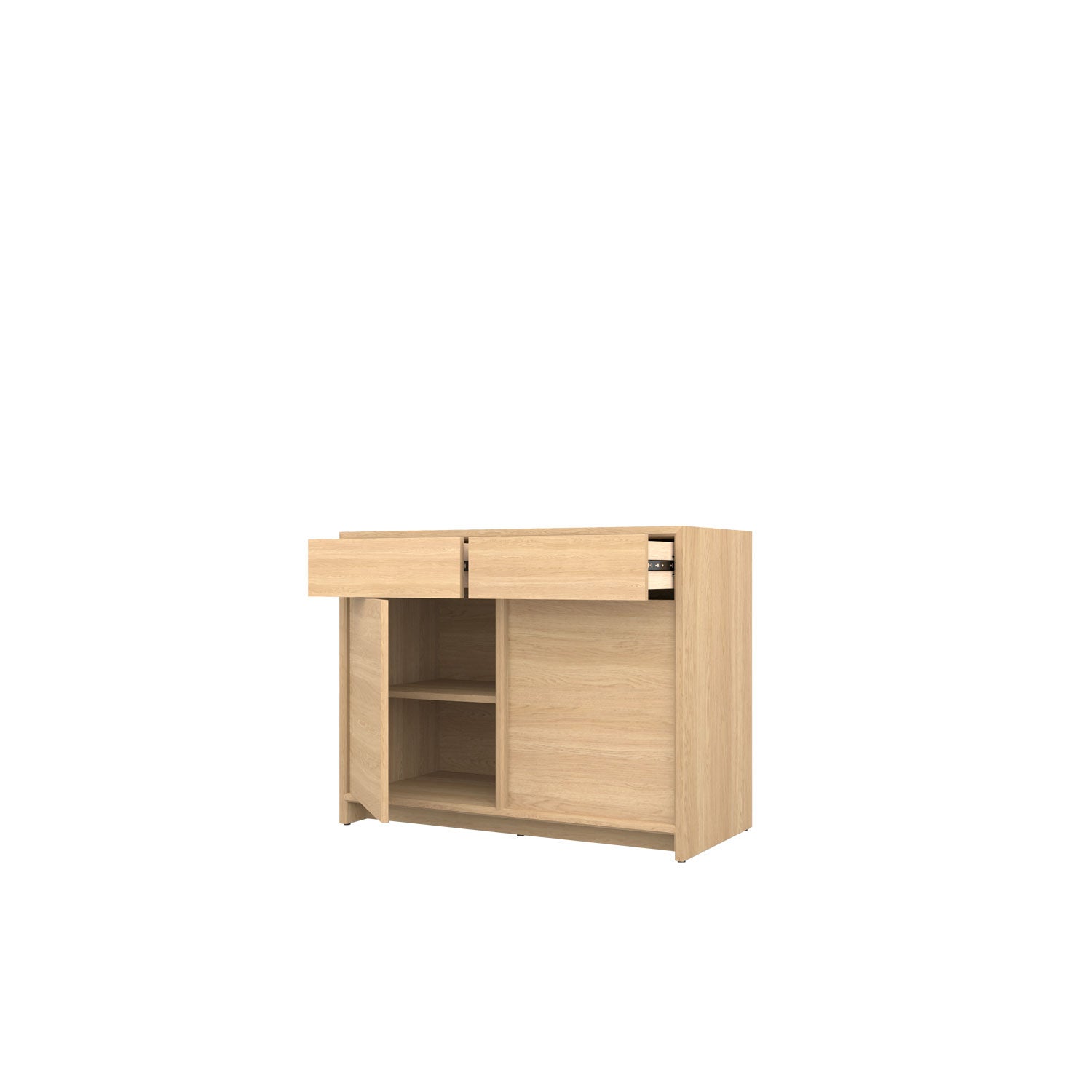 Axel 2 Door Buffet 100 Oak - Oak/Oak / Solid Oak