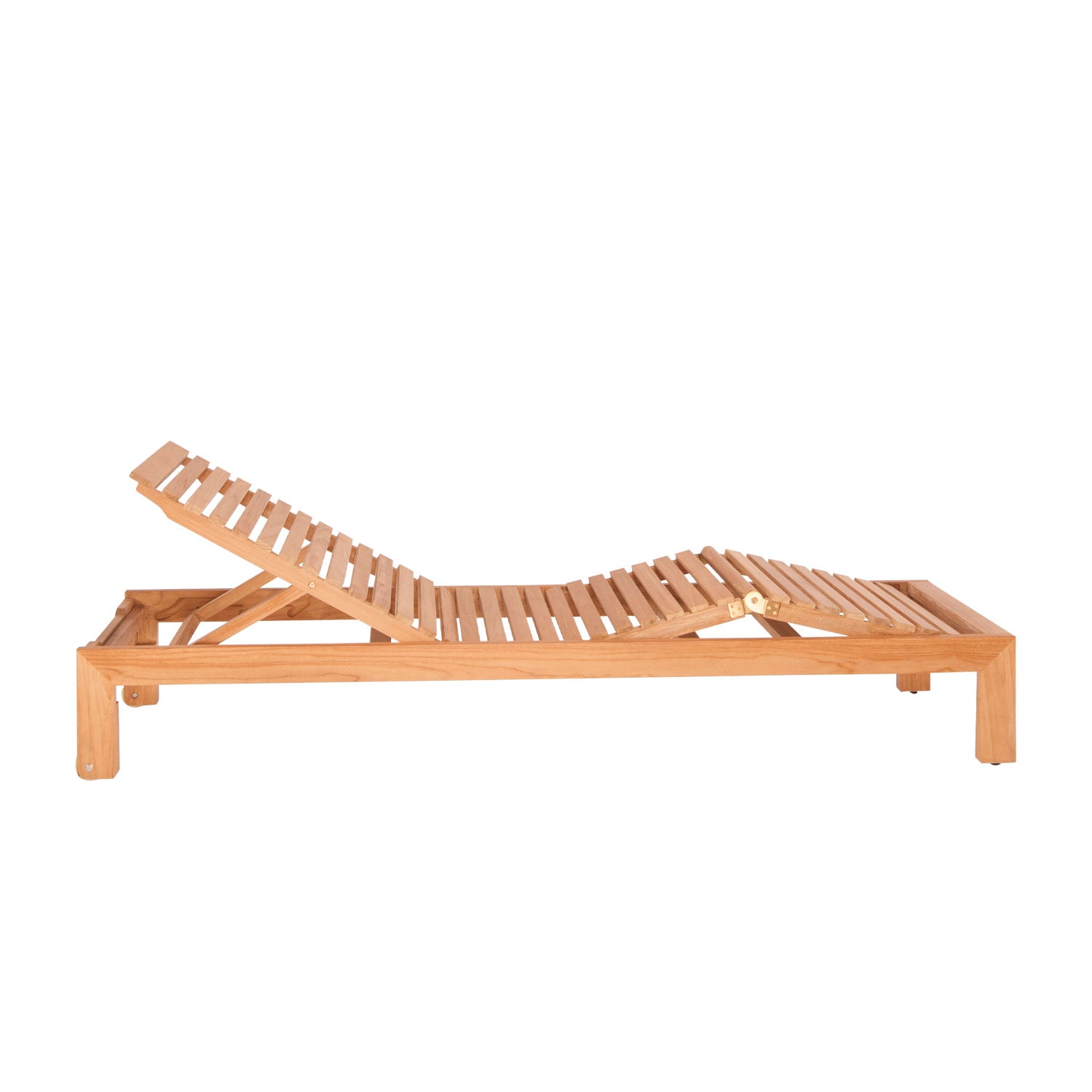 Azure Teak Sunlounger - Olefin Grey