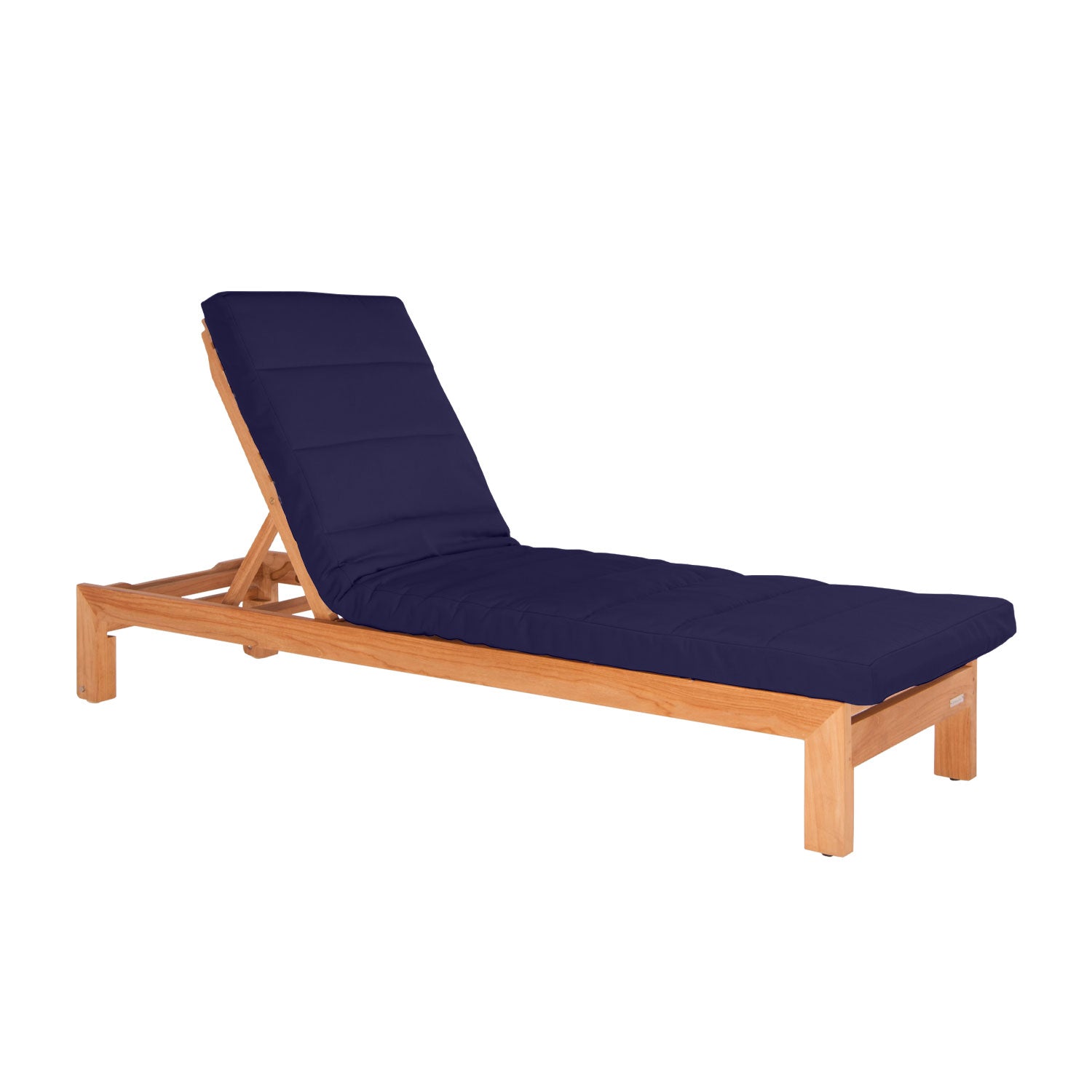 Azure Teak Sunlounger - Olefin Navy