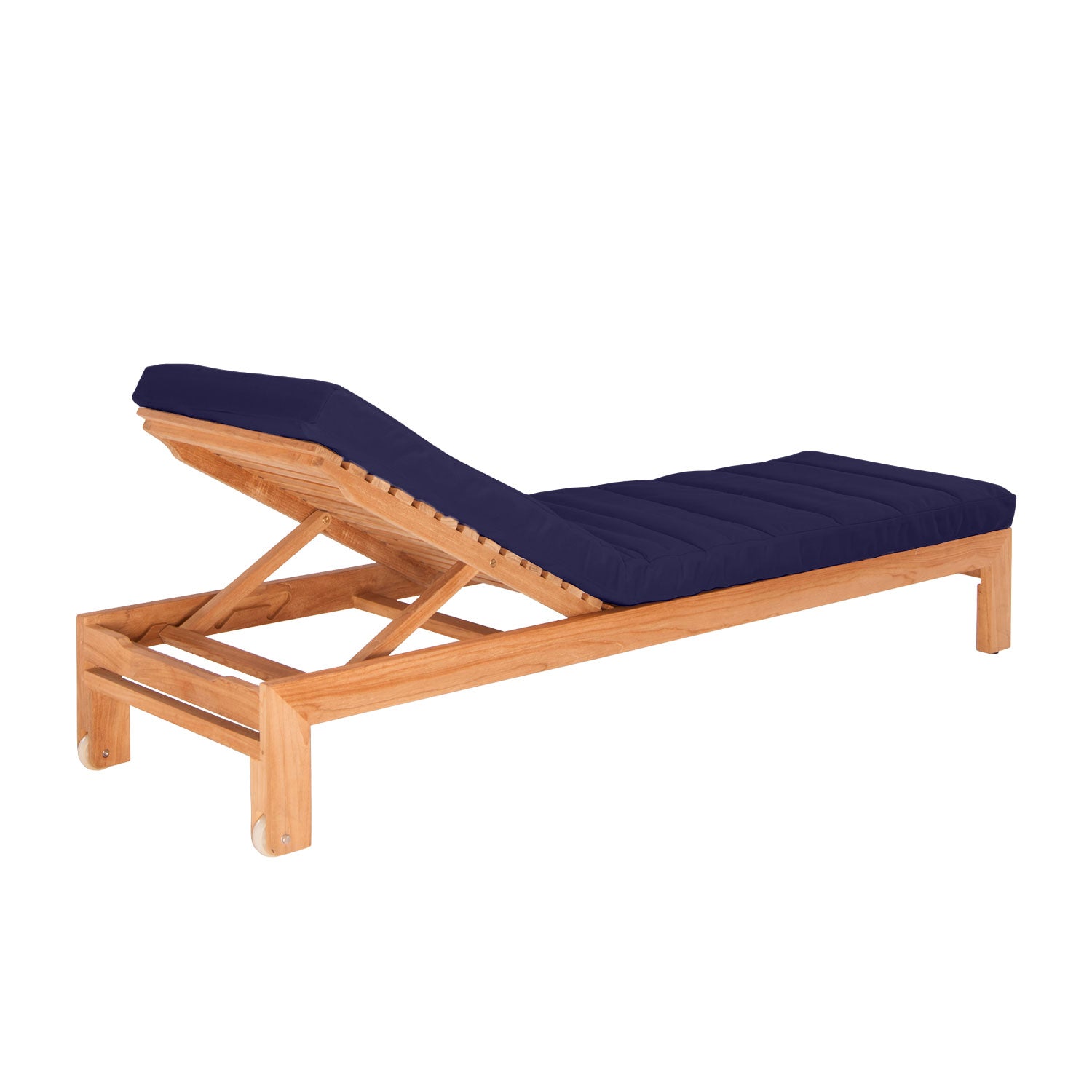 Azure Teak Sunlounger - Olefin Navy