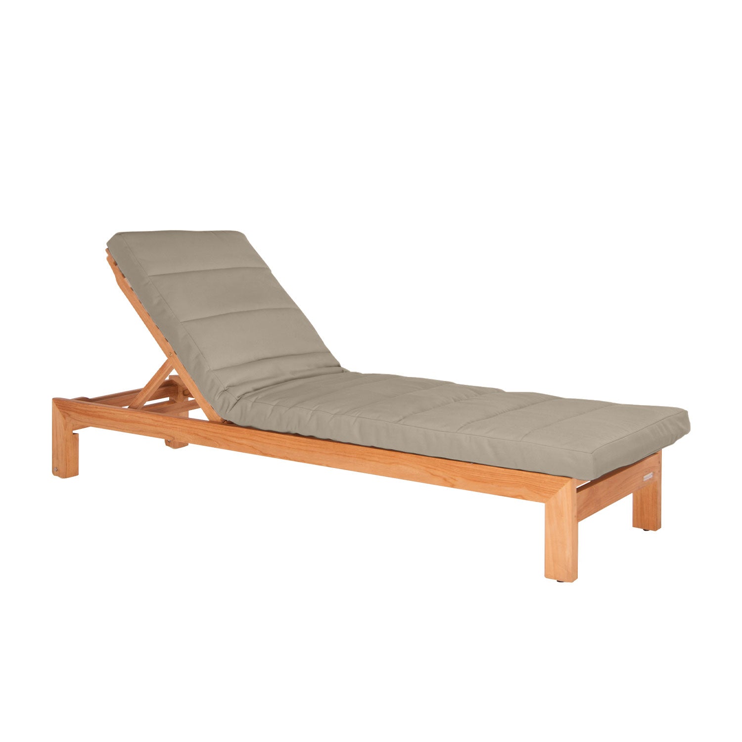 Azure Teak Sunlounger - Olefin Taupe
