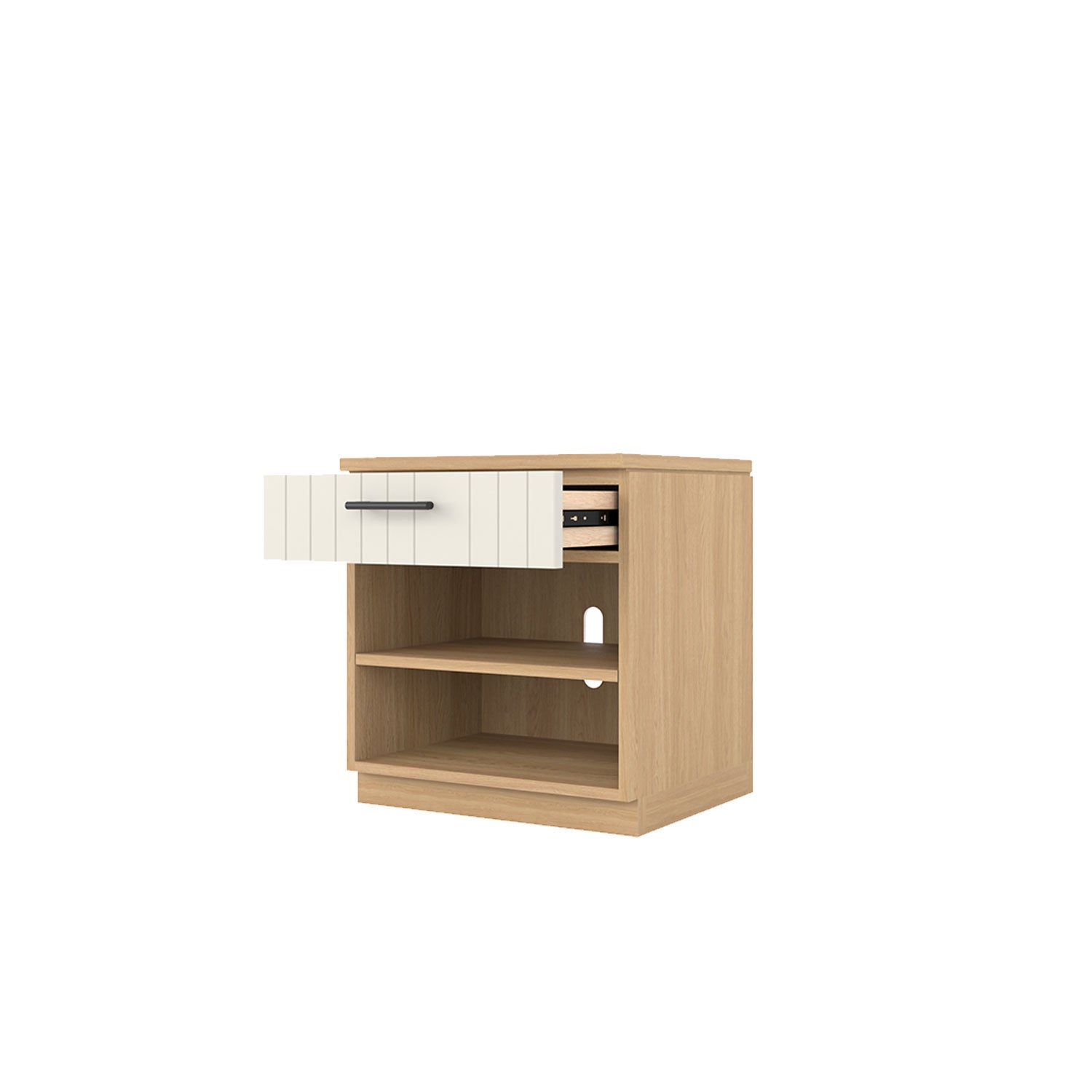 Booker 1 Drawer Bedside Oak