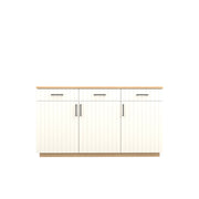 Booker Buffet 160 - Oak/White / Oak Veneer