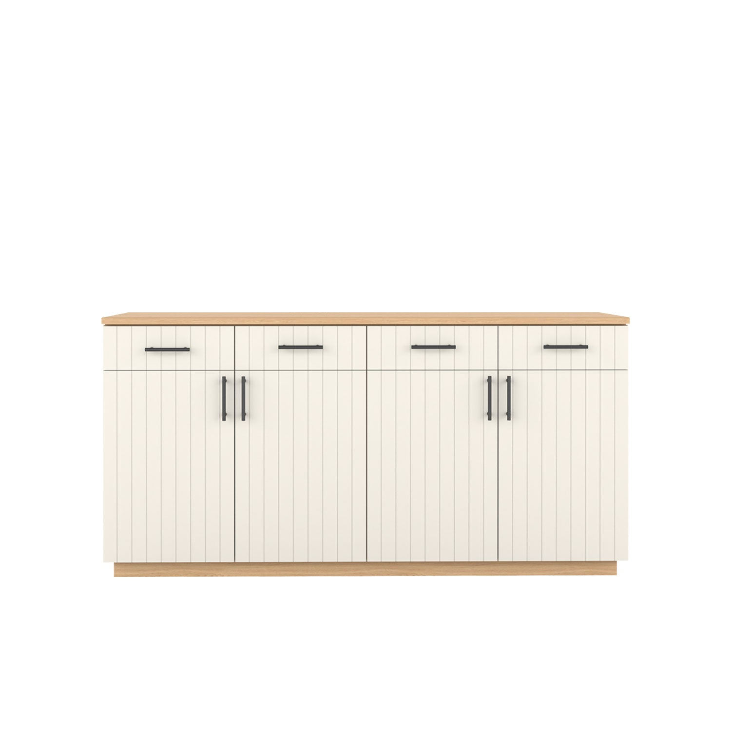 Booker Buffet 180 - Oak/White / Oak Veneer
